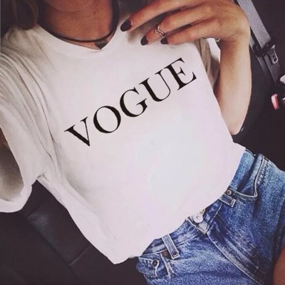 VOGUE Graphic Short Sleeve T-shirt Tee - Picture 4 of 6